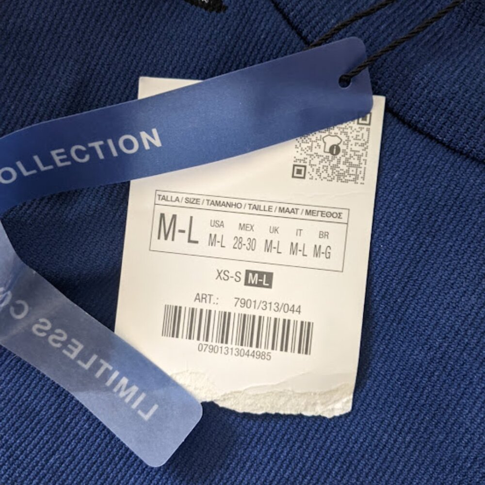 [NWT!] Zara x Everlast - Limitless Contour Seamless Blue Top | Medium / Large - Picture 5 of 12